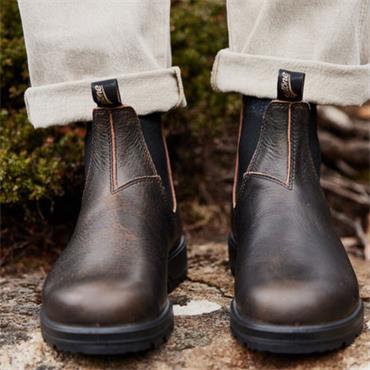 BLUNDSTONE UNISEX CHELSEA ANKLE BOOT - BROWN
